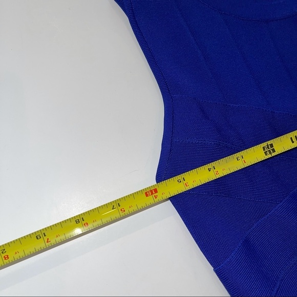 Adrianna Papell Blue Fit & Flare Dress Sleeveless M - Picture 10 of 16